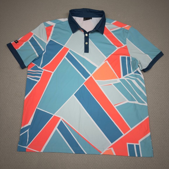 Sunday Swagger Other - Sunday Swagger Polo Shirt Mens XL Geometric Abstract Golf Performance Stretch